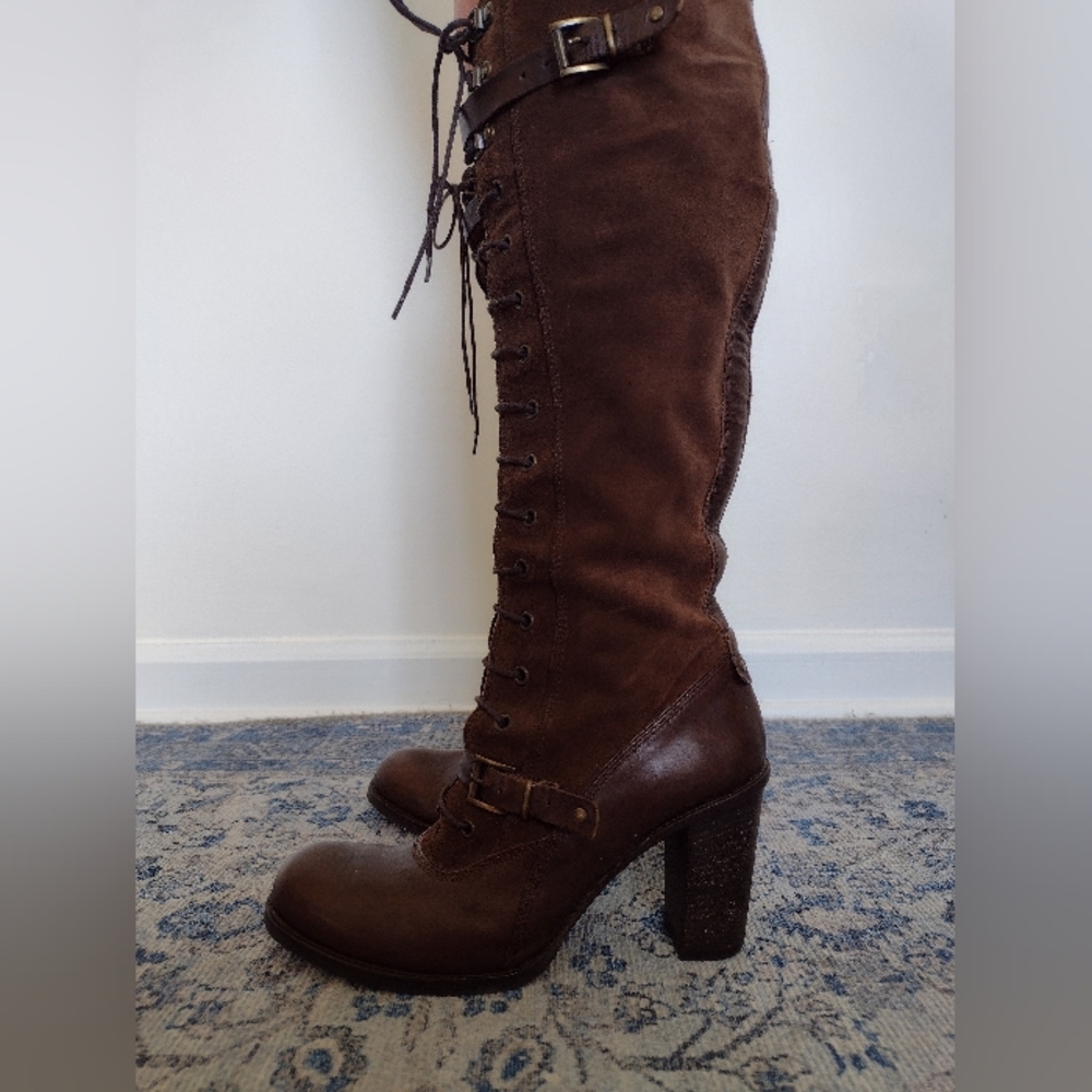 Alberto Fermani Brown Lace Up Boots - Picture 15 of 16